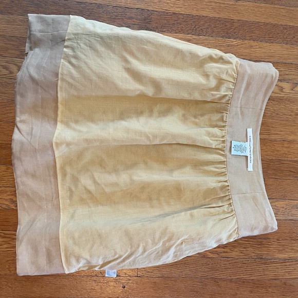 Diane Von Furstenberg Tan Linen Skirt - Picture 9 of 9
